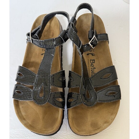 Birkenstock Shoes - Black Patent Leather Sandals. Betula by Birkenstock. Size 40